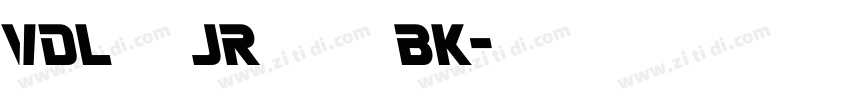 VDL ロゴJrブラック BK字体转换